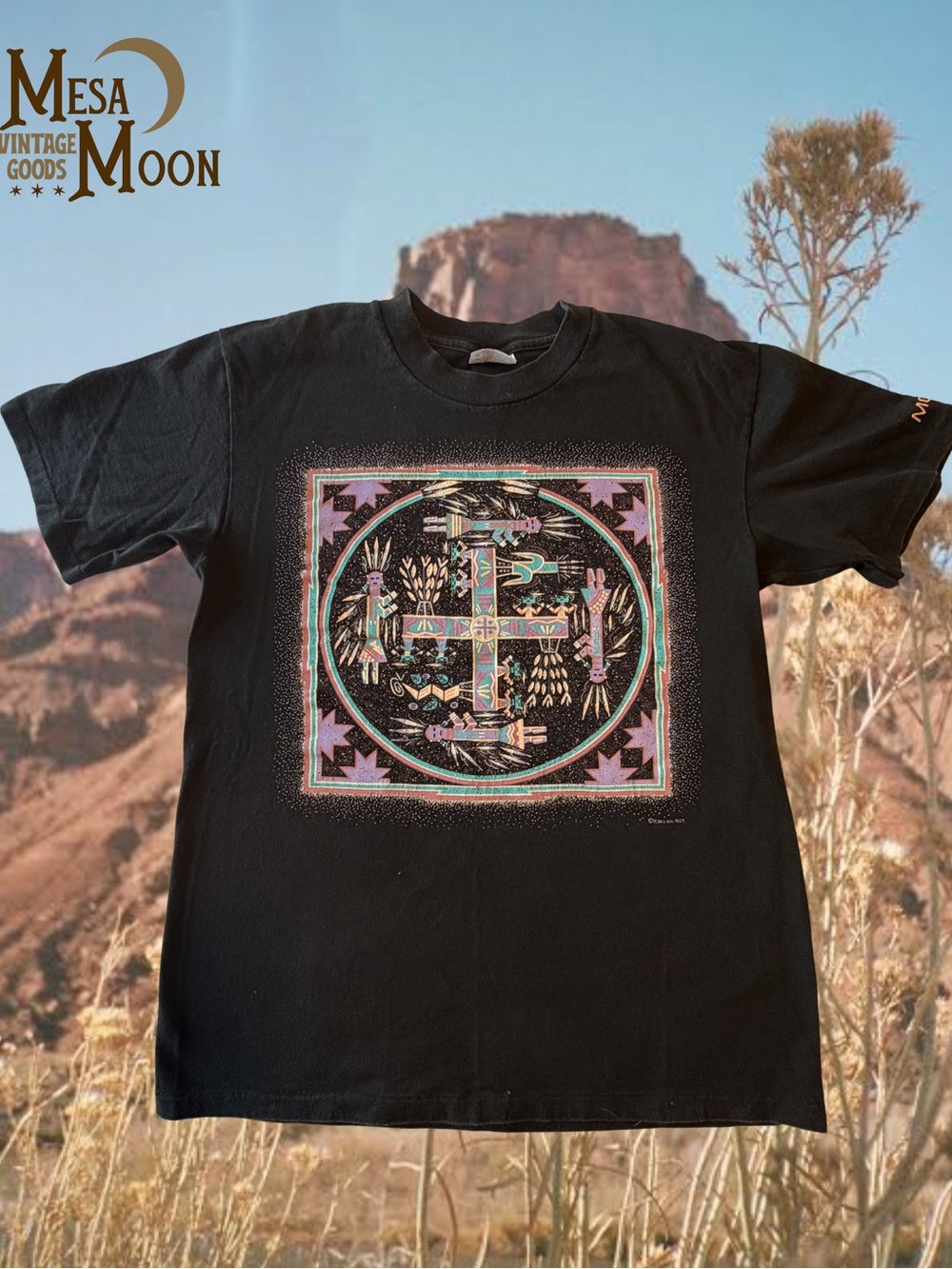 Vintage Southwestern Mandala Design Tee